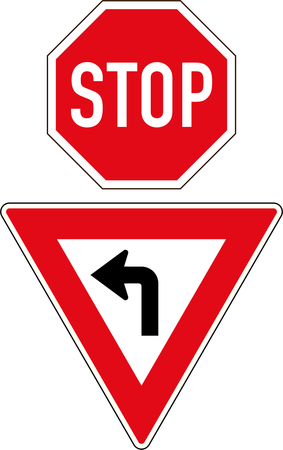 Stop/yield sign (R1.2)