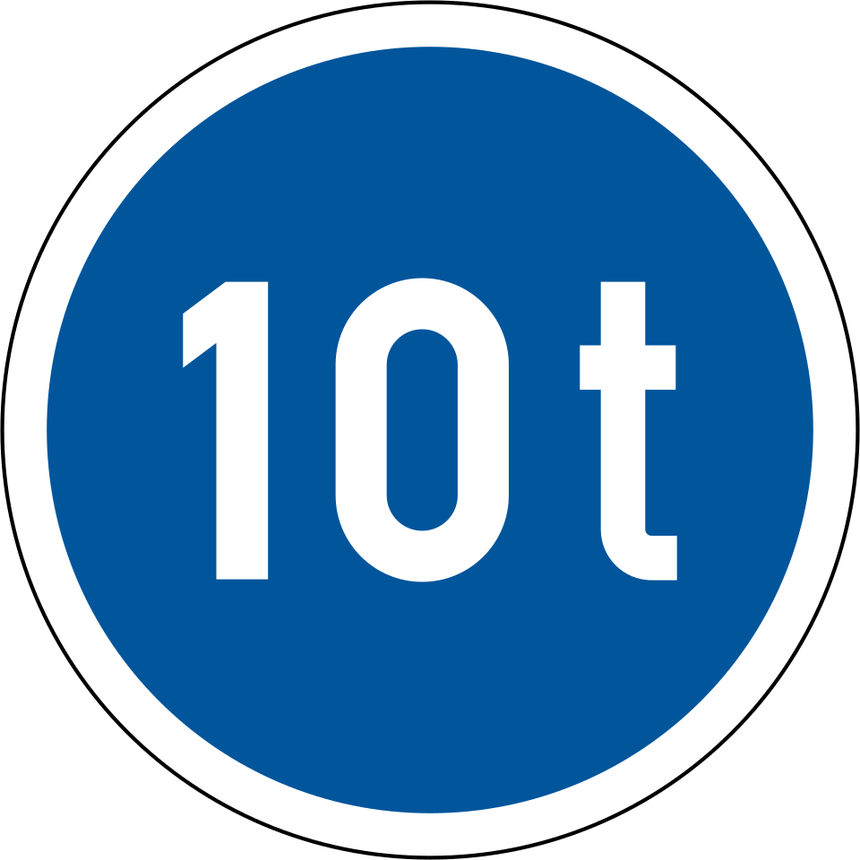 Vehicles exceeding mass only
