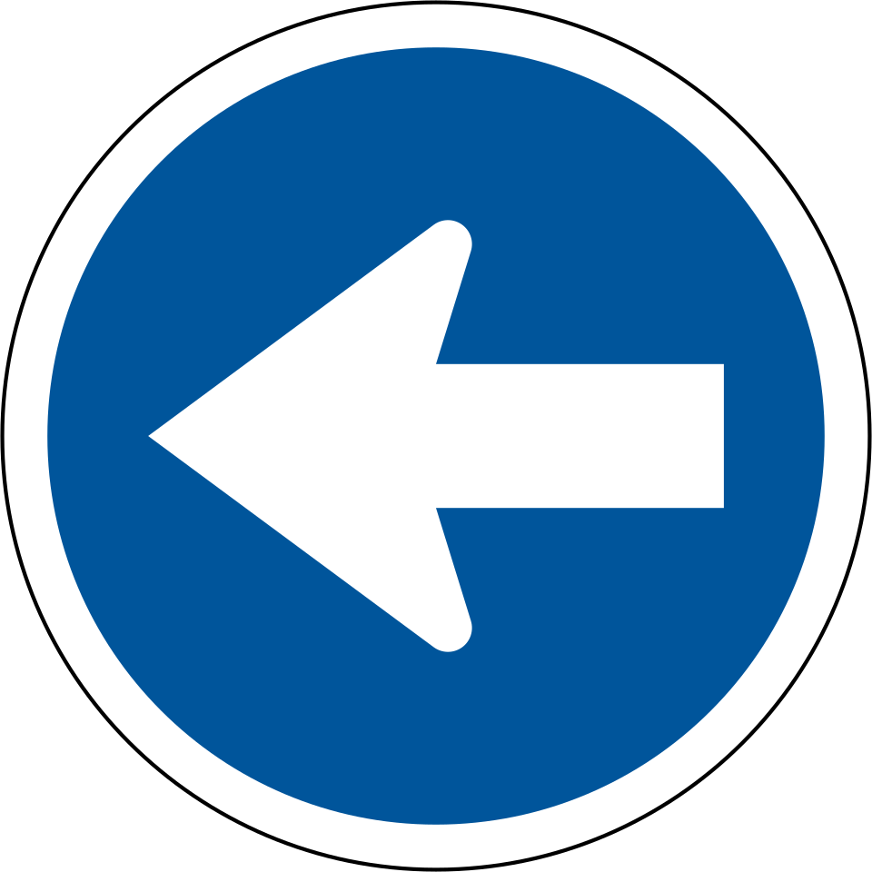 Proceed left only