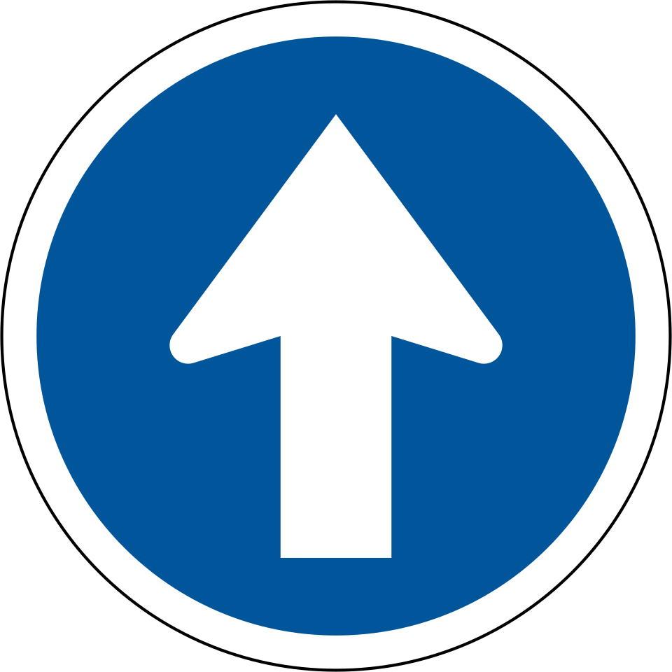 Proceed straight only