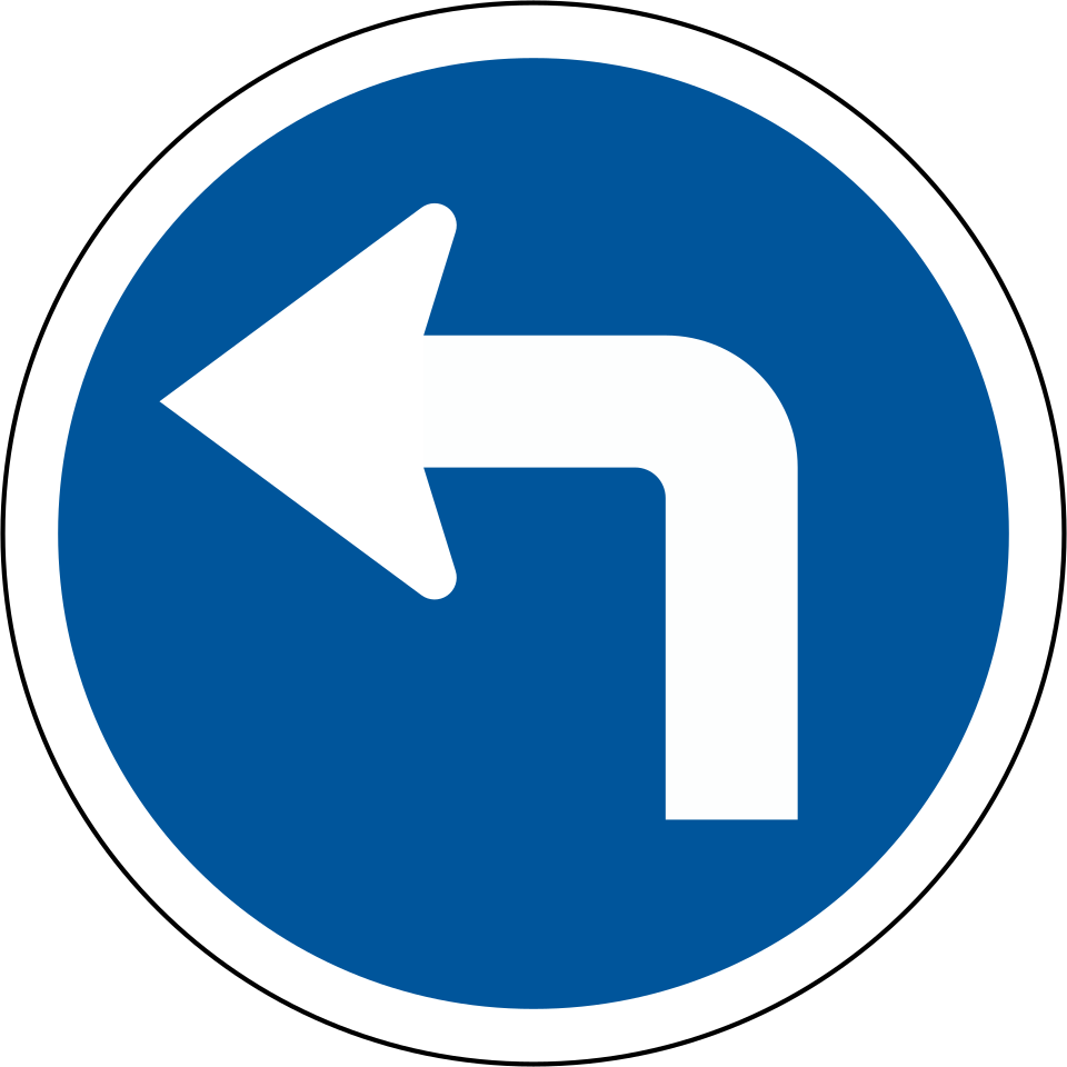 Turn left only