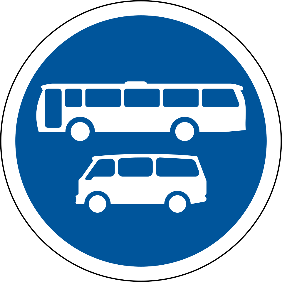 Buses and minibuses only