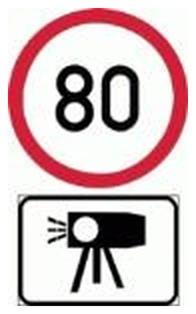 Speed limit, speed prosecution by camera (R201-80+Camera)