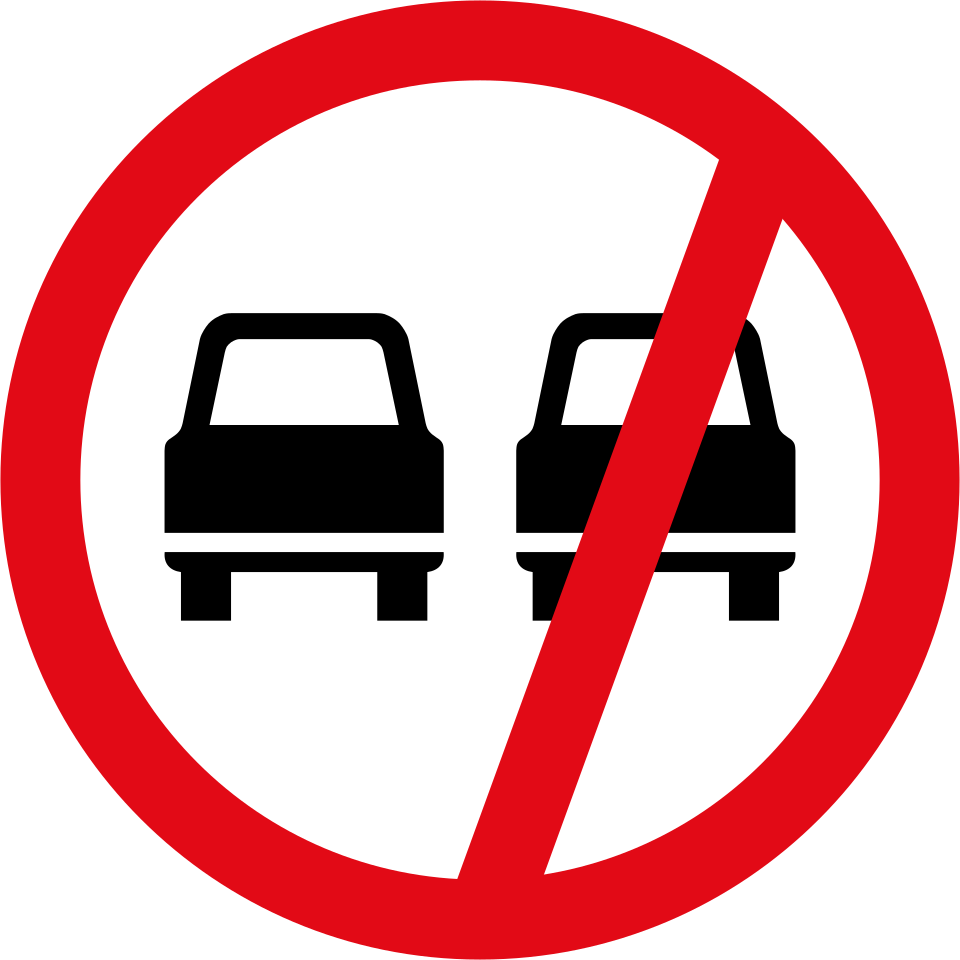 Overtaking prohibited (R214)