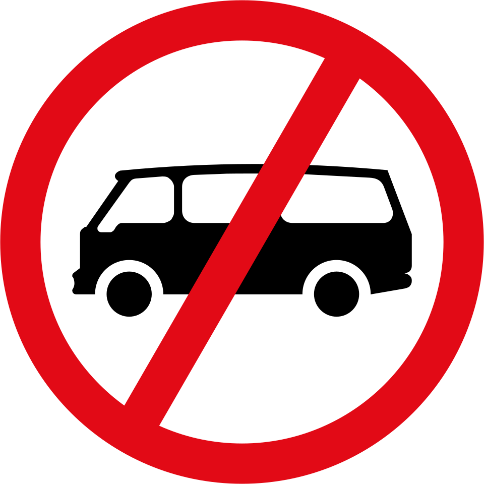 Minibuses prohibited (R225)