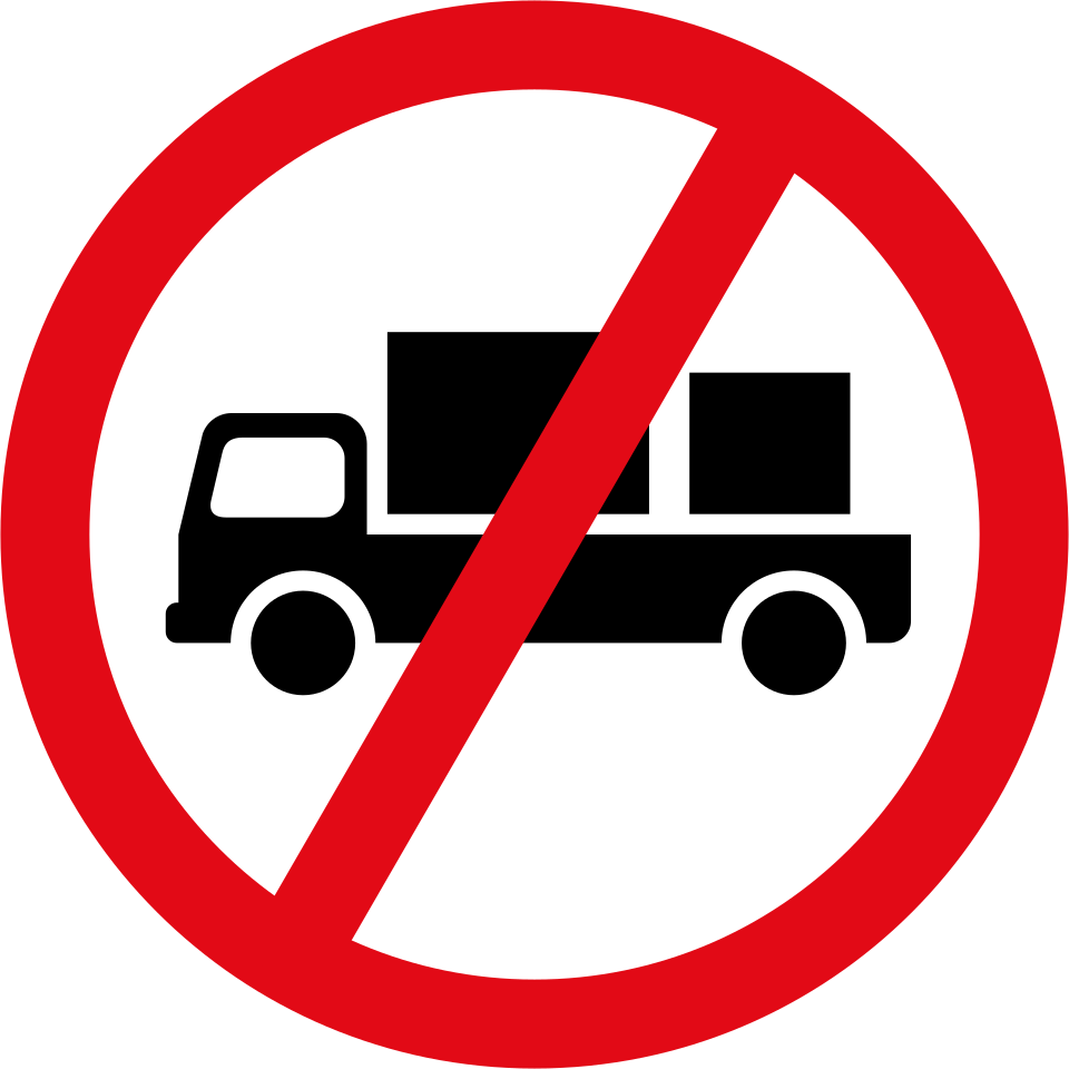 Delivery vehicles prohibited (R228)