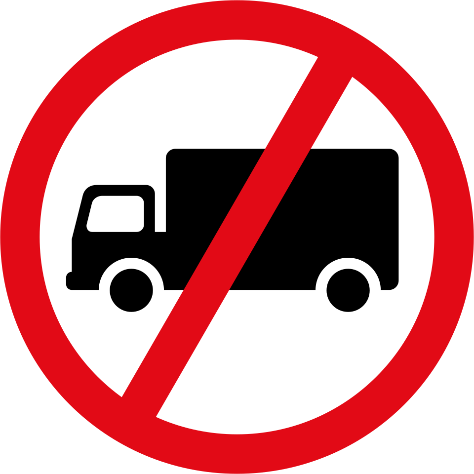Goods vehicles prohibited (R229)