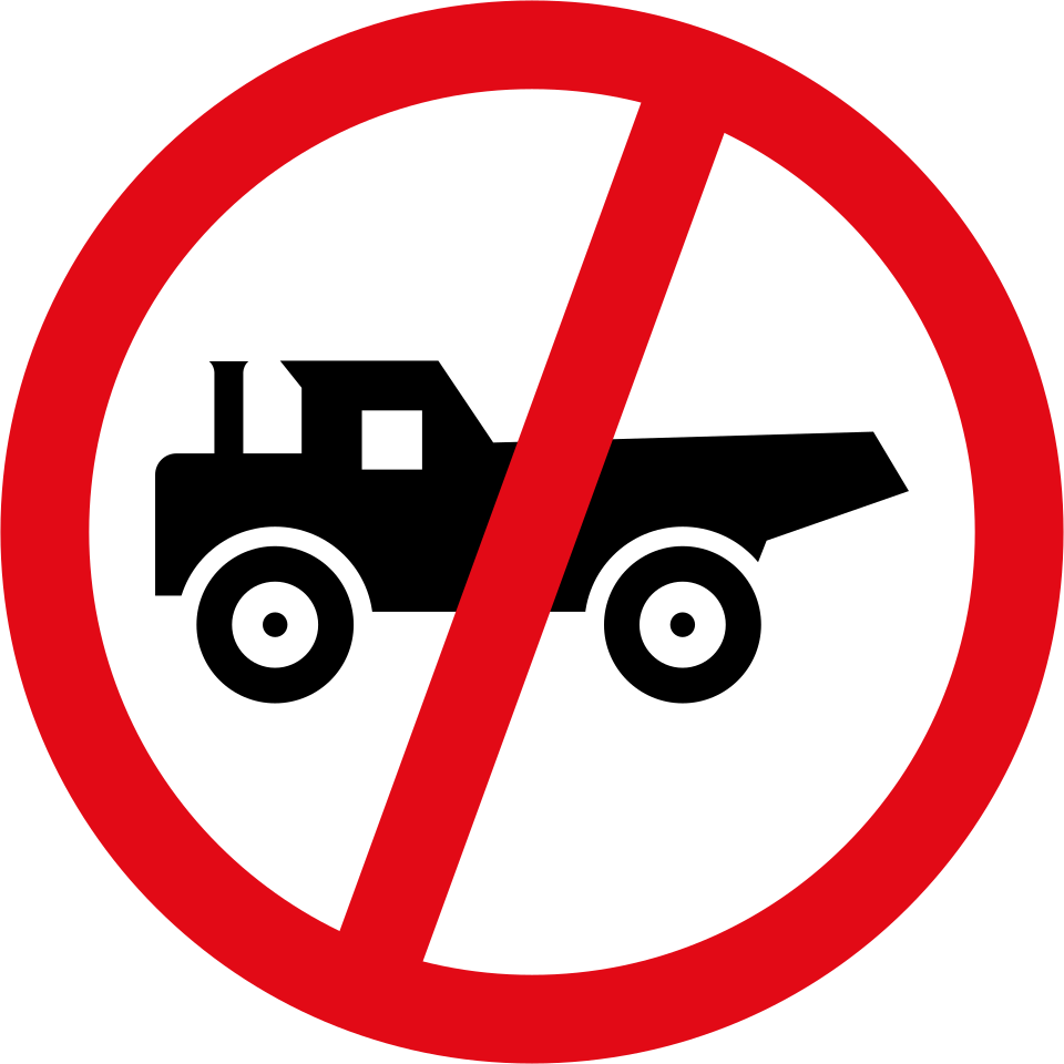 Construction vehicles prohibited (R231)