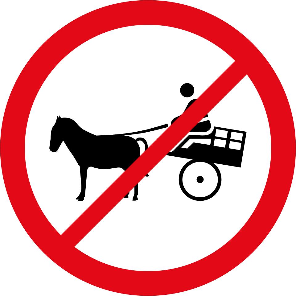 Animal-drawn vehicles prohibited (R237)
