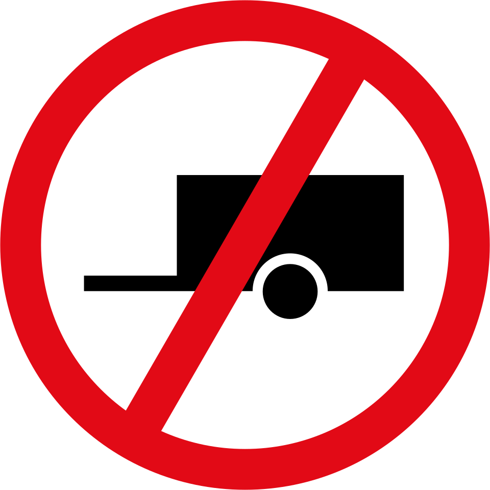 Towed vehicles prohibited (R240)