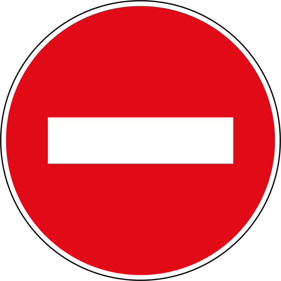 No entry (R3)