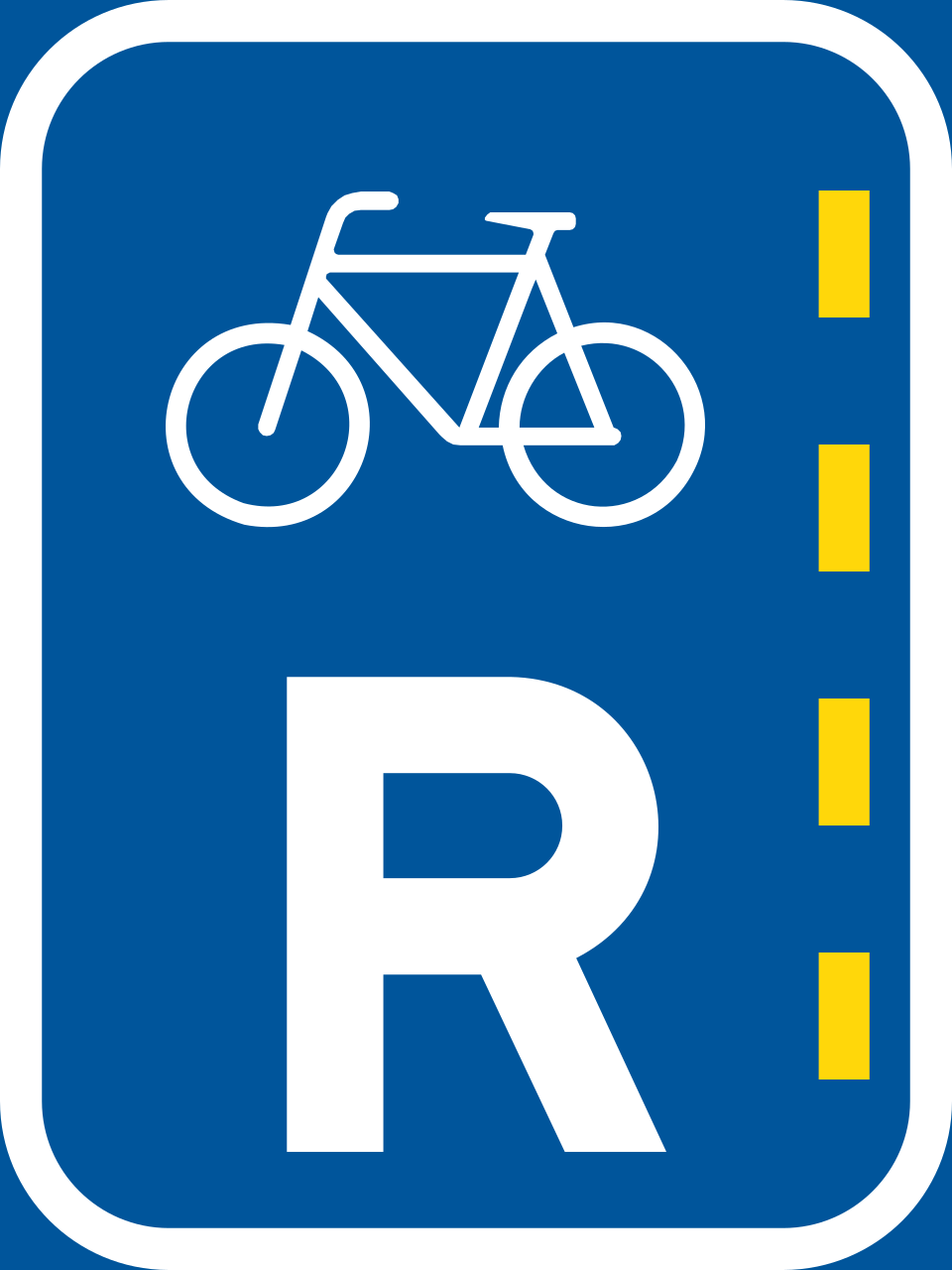Pedal cycle lane reservation (R304)