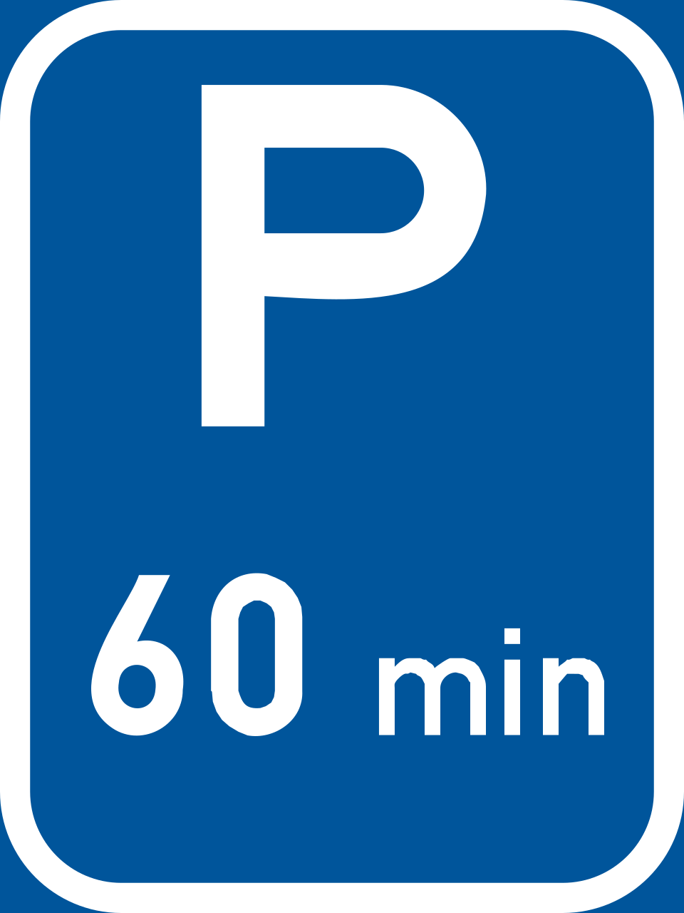 Limited parking reservation (R306-P)