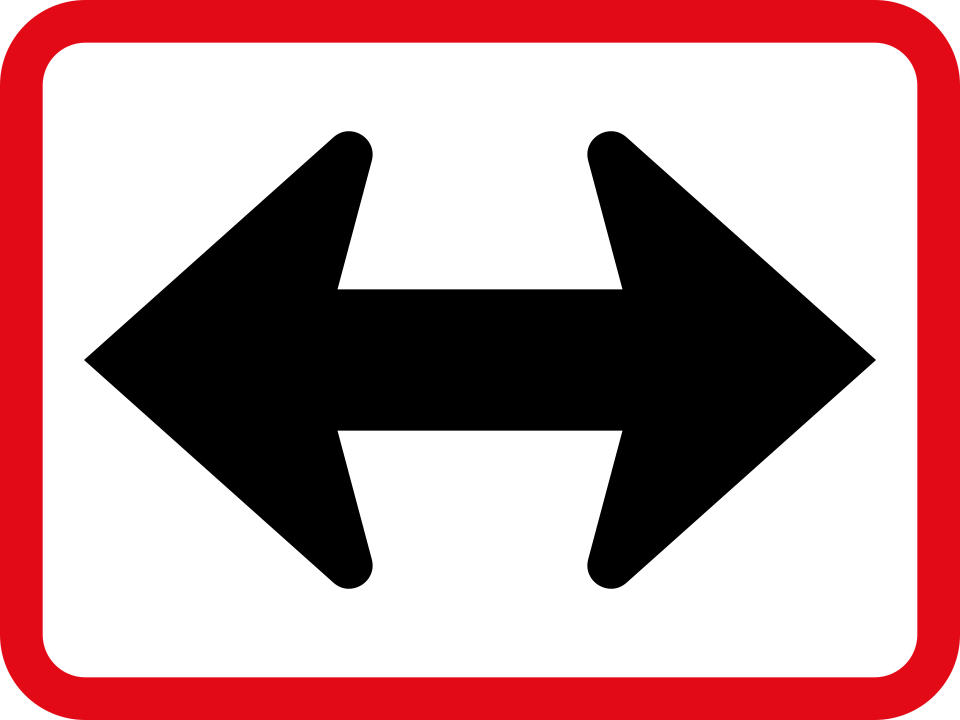 Reserved movement to left and right by vehicle class (R522)