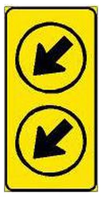 Keep left (temporary) (TR103-RD)