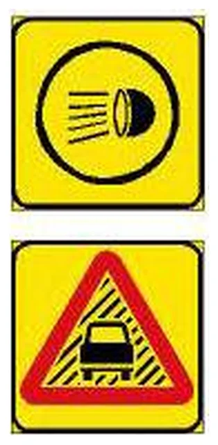 Switch lamps on, reduced visibility (temporary)…