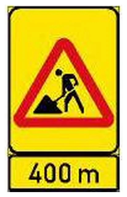 Road works a distance ahead (temporary) (TW336-WF+TIN11.3)