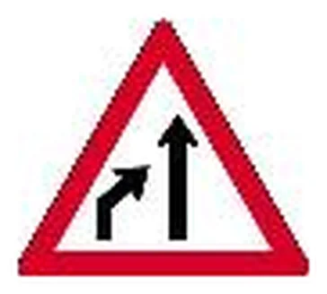 Lane ends (W215)