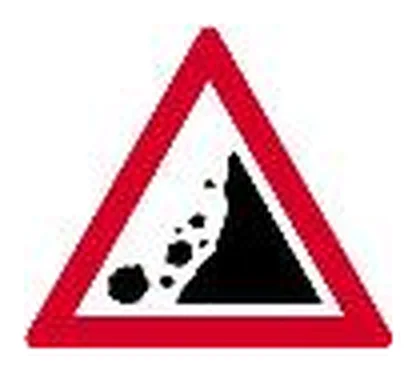 Falling rocks (W335)