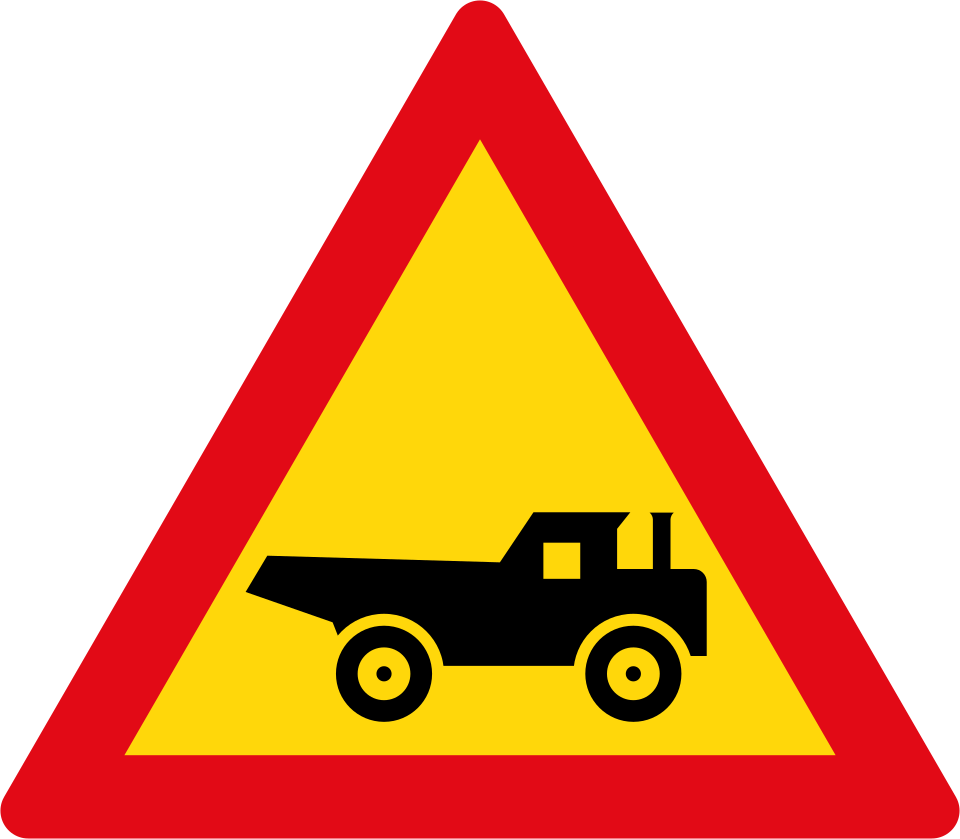 Truck crossing (W344)