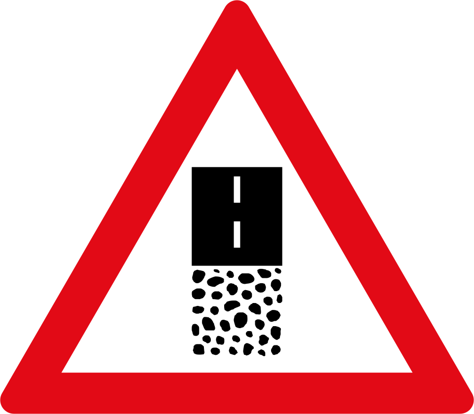 Gravel road ends (W363)